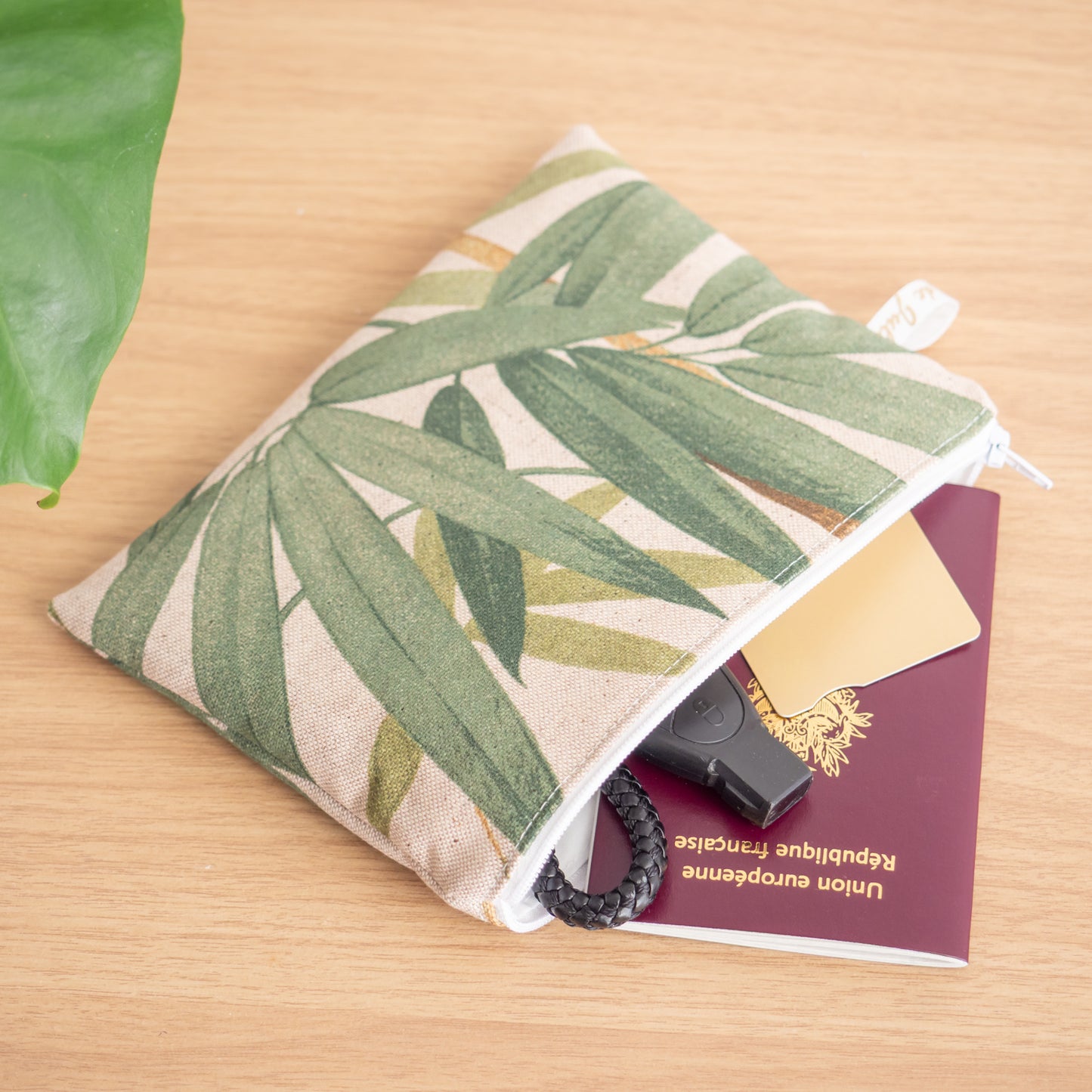 Pochette plate en tissu Bio Bambou - L’Atelier de July