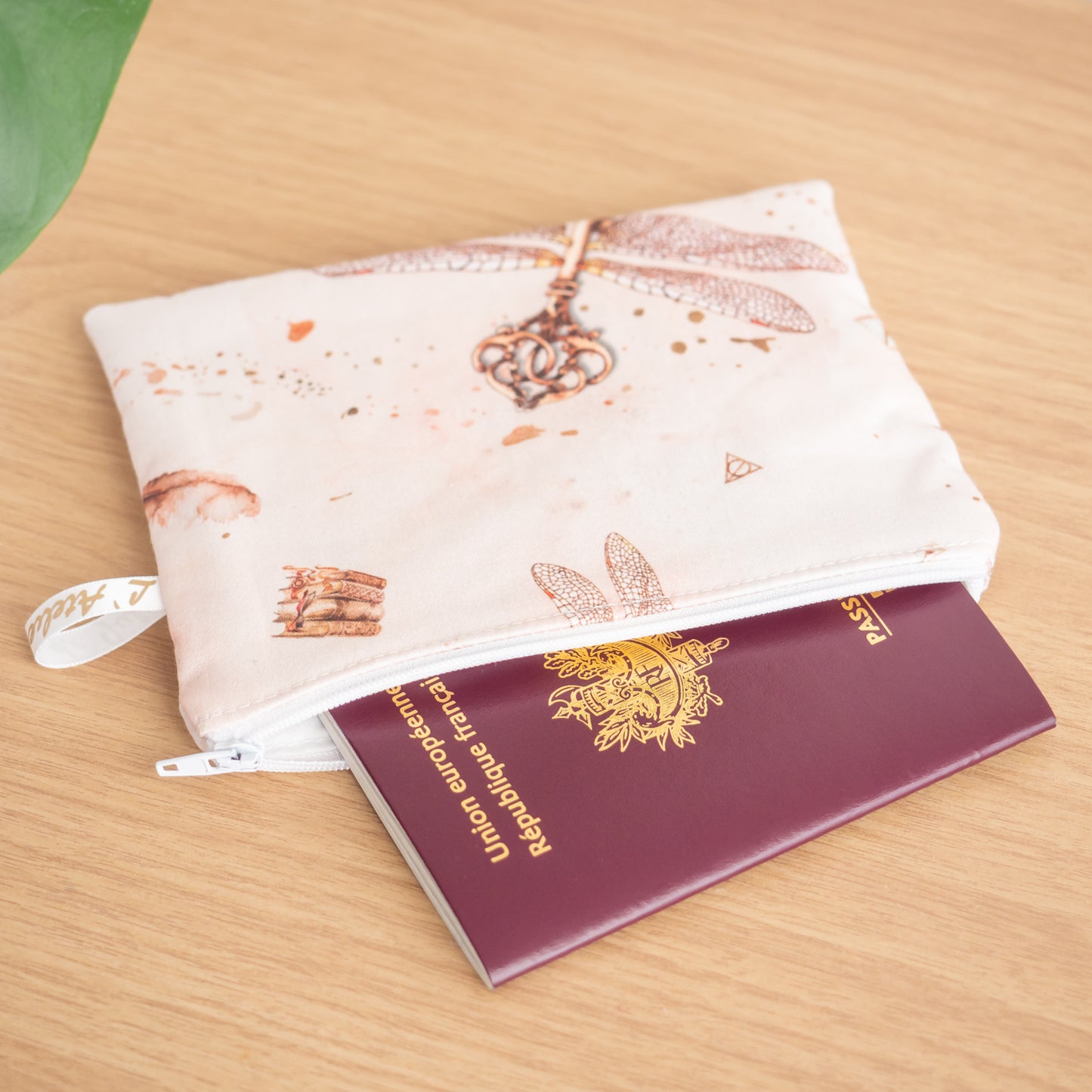 Pochette plate en tissu Bio Charm Lumos - L’Atelier de July