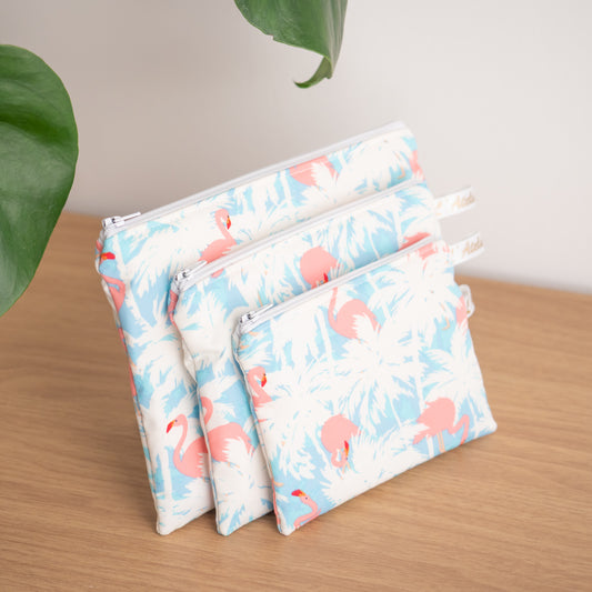 Pochette plate en tissu Bio Flamy - L’Atelier de July