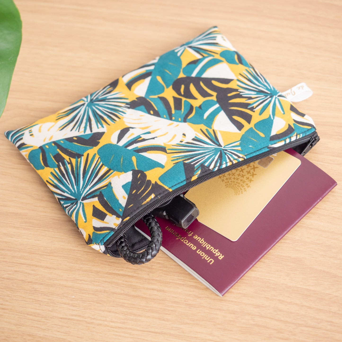 Pochette plate en tissu Bio Paloma - L’Atelier de July