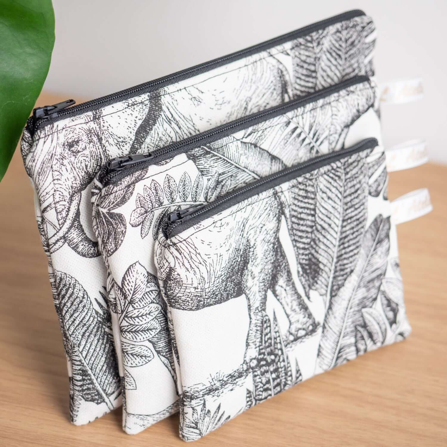 Pochette plate en tissu Bio Savane - L’Atelier de July