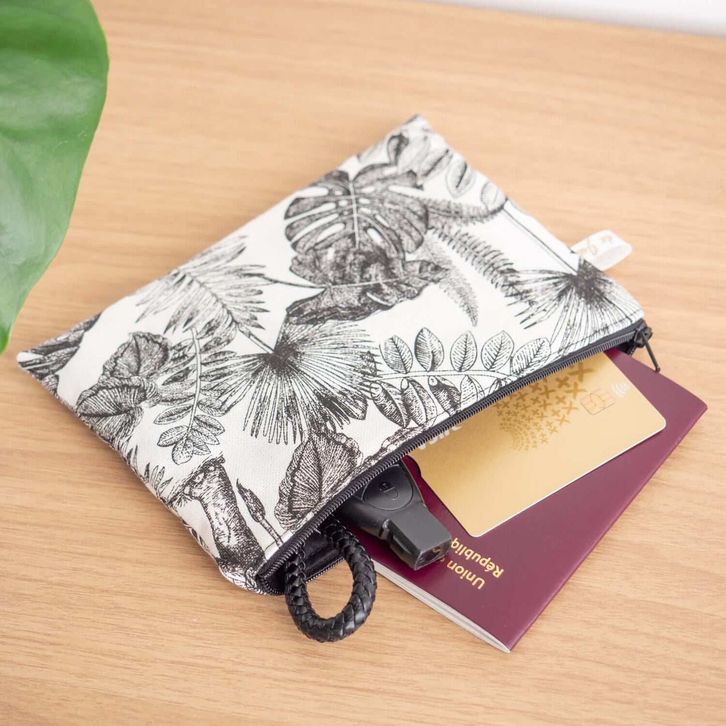 Pochette plate en tissu Bio Savane - L’Atelier de July