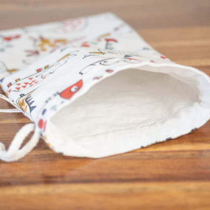 Sac à sandwich enfant en coton et coton enduit Drago - L'Atelier de July