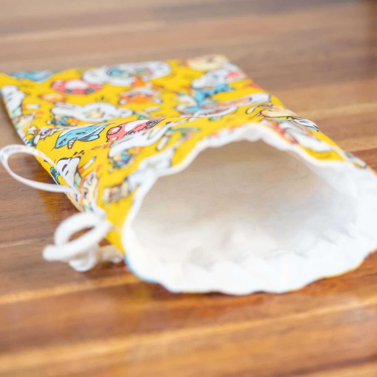 Sac à sandwich enfant en coton et coton enduit Pika - L'Atelier de July
