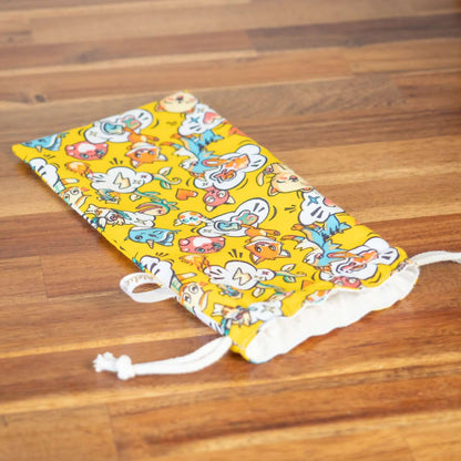 Sac à sandwich enfant en coton et coton enduit Pika - L'Atelier de July