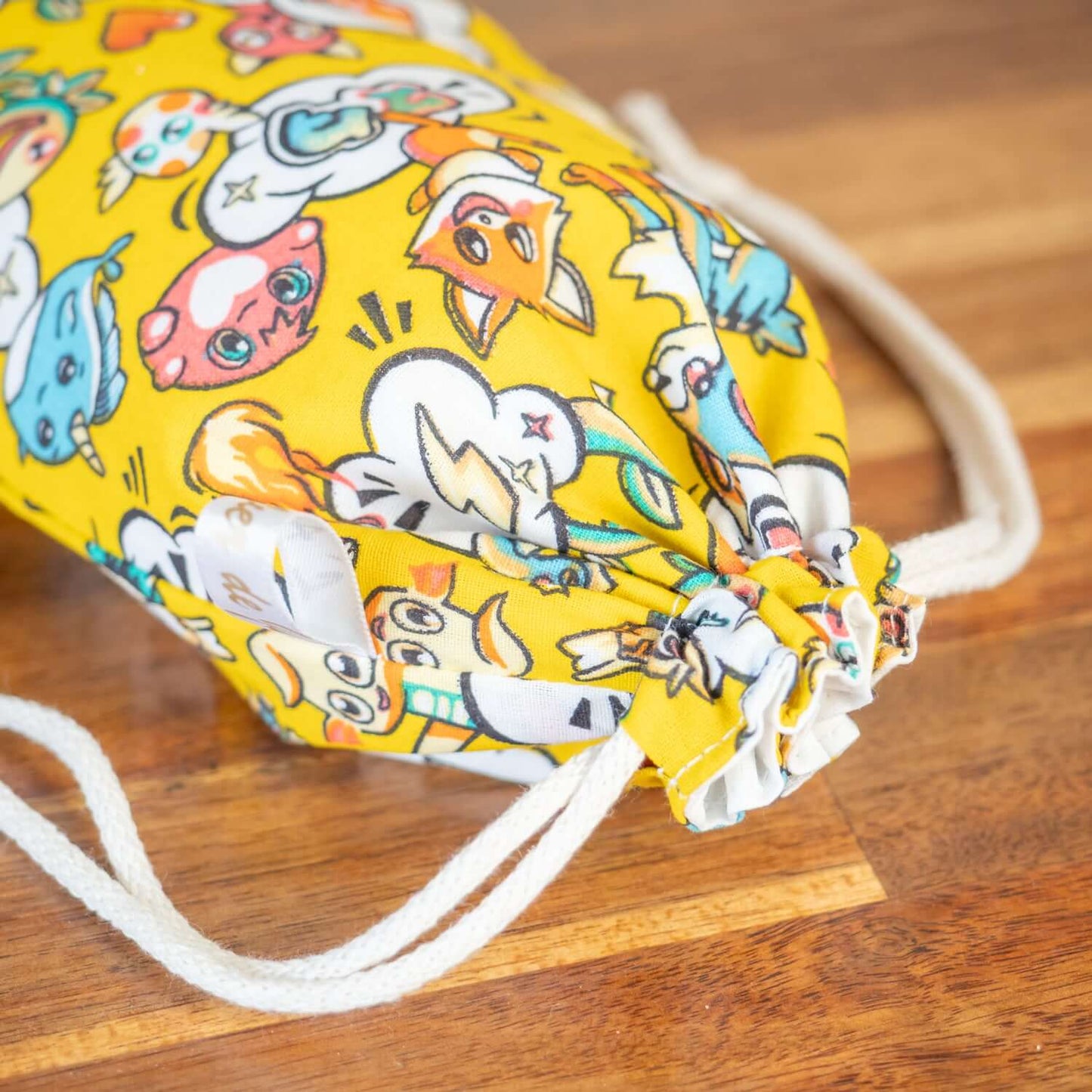 Sac à sandwich enfant en coton et coton enduit Pika - L'Atelier de July