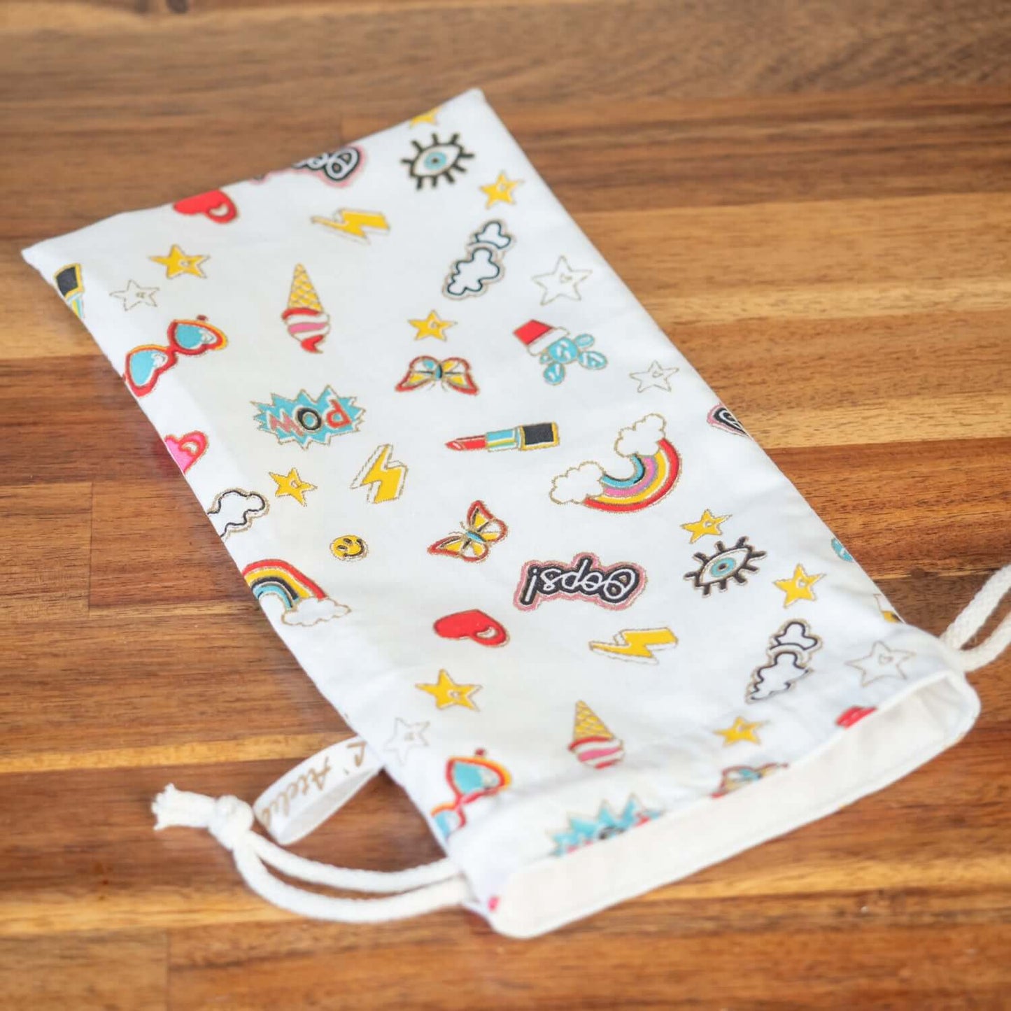 Sac à sandwich enfant en coton et coton enduit Pins - L'Atelier de July