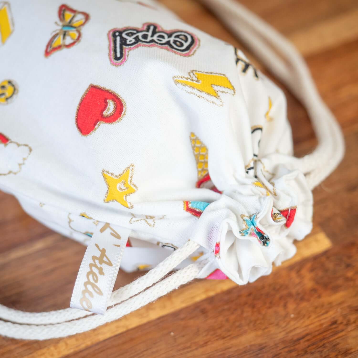 Sac à sandwich enfant en coton et coton enduit Pins - L'Atelier de July