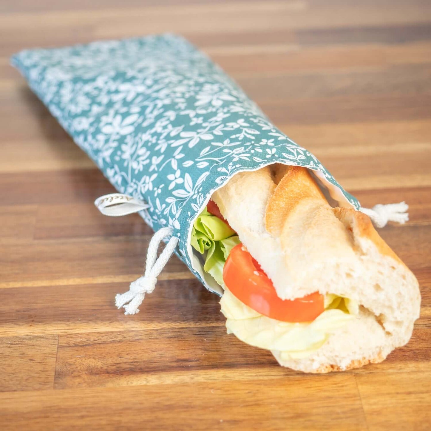 Sac à sandwich en coton et coton enduit Juliette - L'Atelier de July