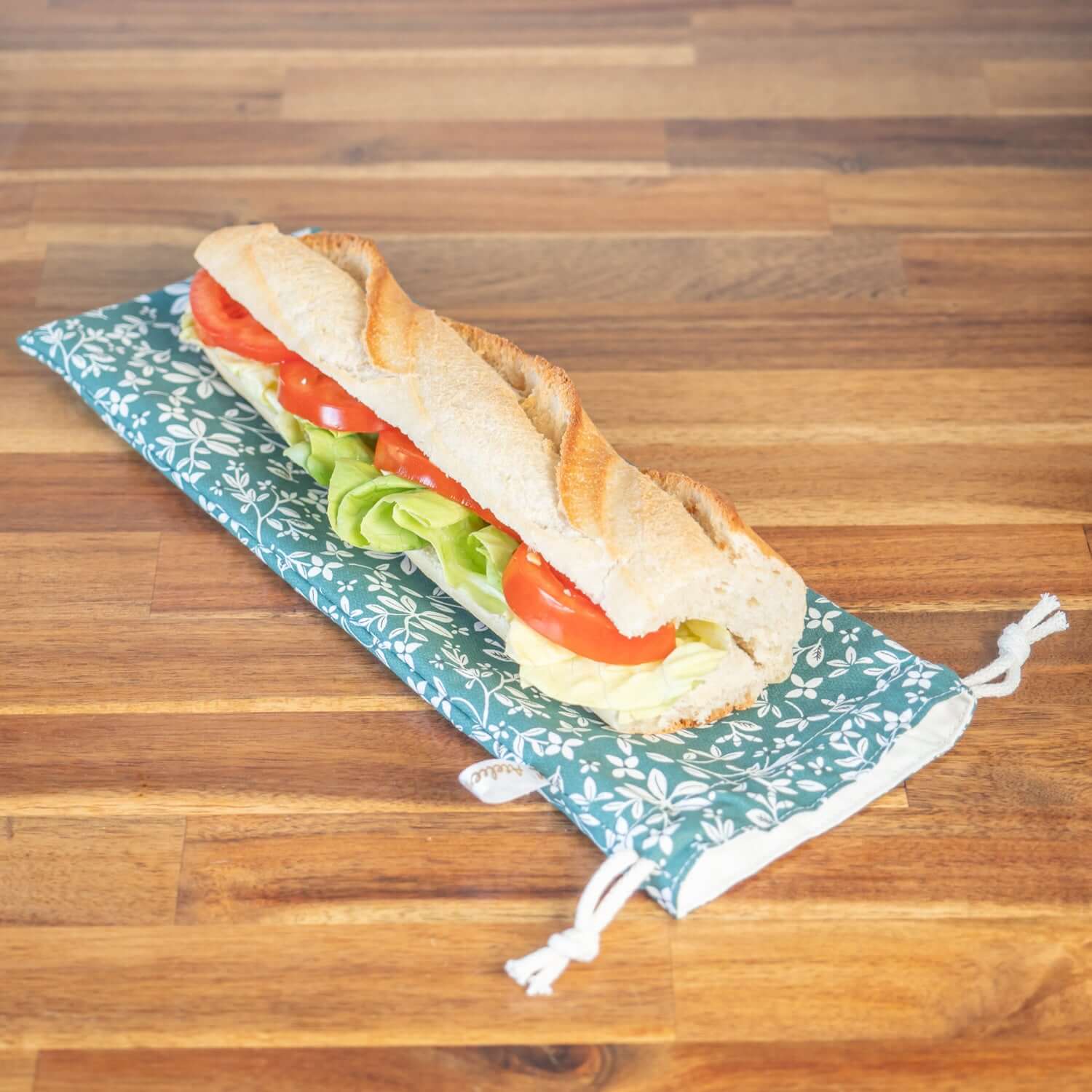 Sac à sandwich en coton et coton enduit Juliette - L'Atelier de July