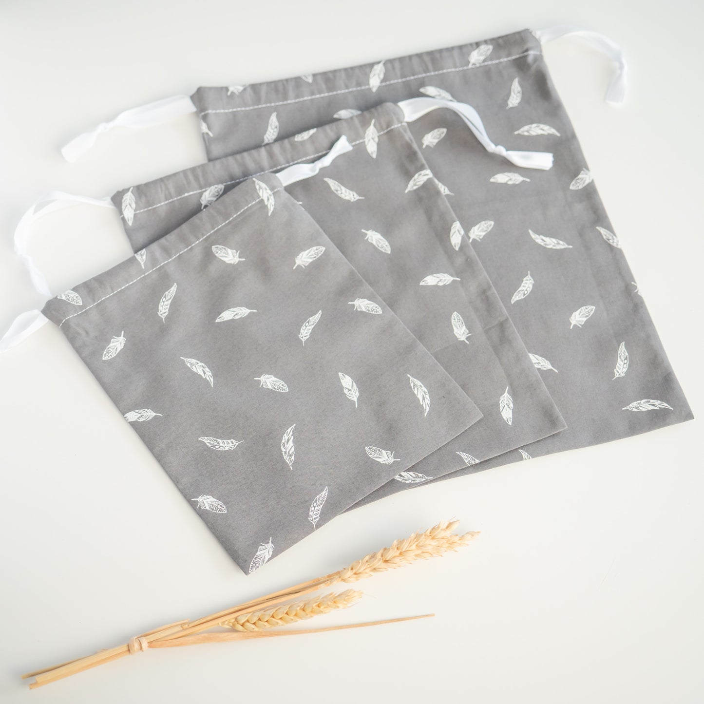Sac à vrac zéro déchet en tissu Plume - L'Atelier de July