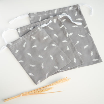 Sac à vrac zéro déchet en tissu Plume - L'Atelier de July