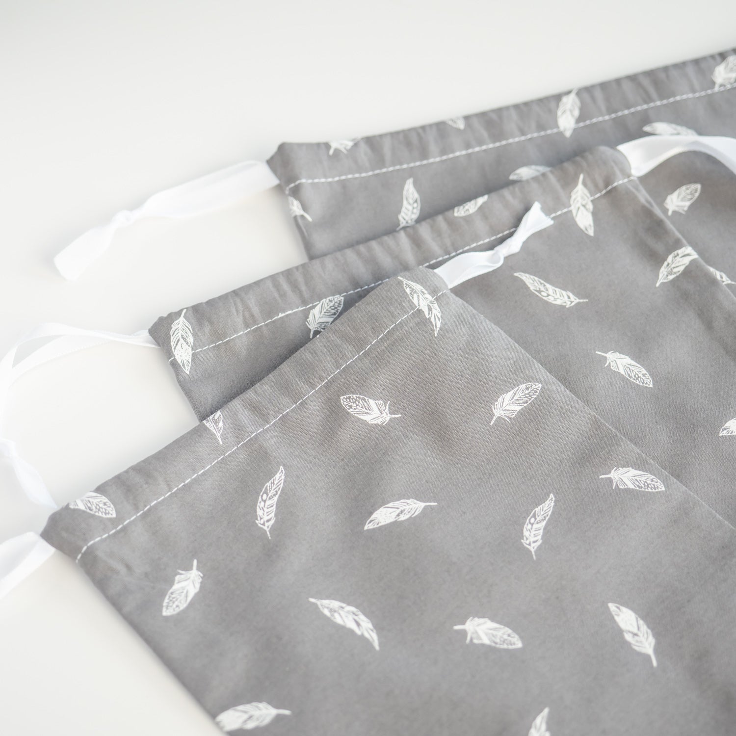 Sac à vrac zéro déchet en tissu Plume - L'Atelier de July