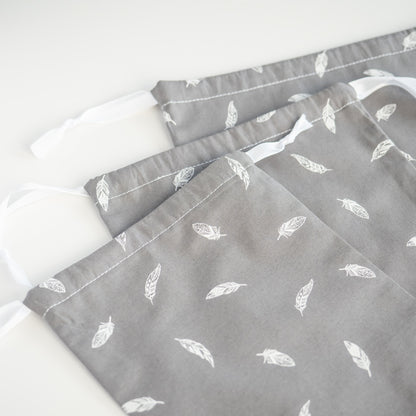 Sac à vrac zéro déchet en tissu Plume - L'Atelier de July