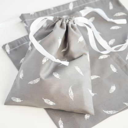 Sac à vrac zéro déchet en tissu Plume - L'Atelier de July