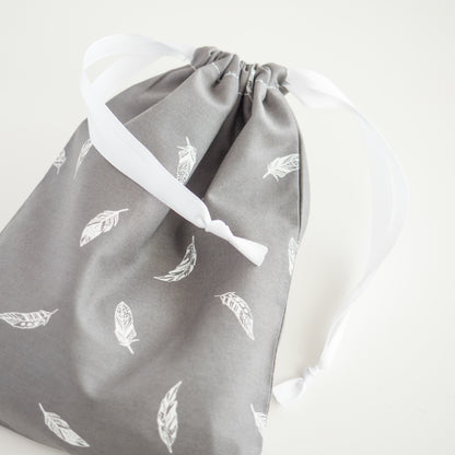 Sac à vrac zéro déchet en tissu Plume - L'Atelier de July