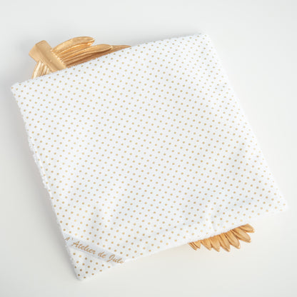 Serviette visage en tissu Pois doré - L'Atelier de July