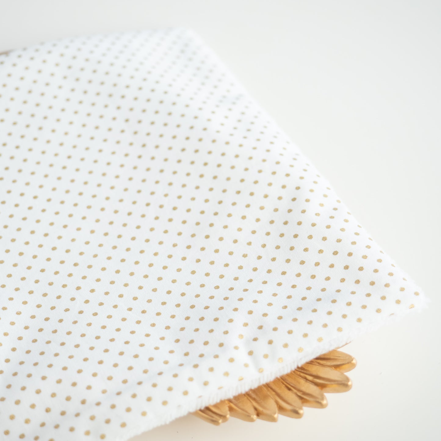 Serviette visage en tissu Pois doré - L'Atelier de July