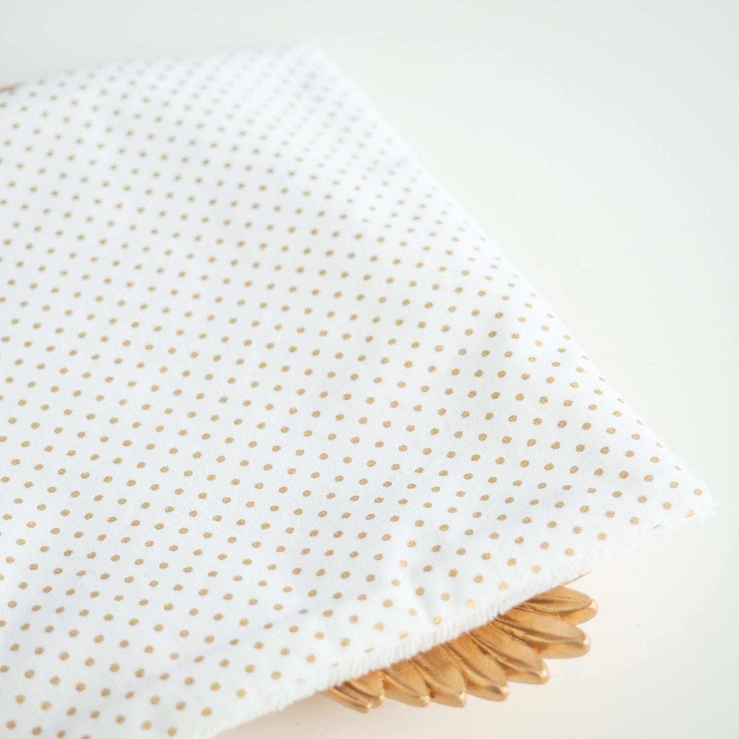 Serviette visage en tissu Pois doré - L'Atelier de July