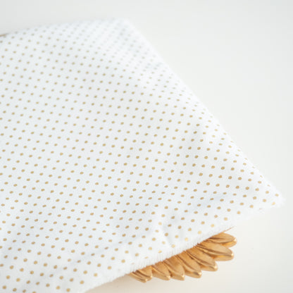 Serviette visage en tissu Pois doré - L'Atelier de July