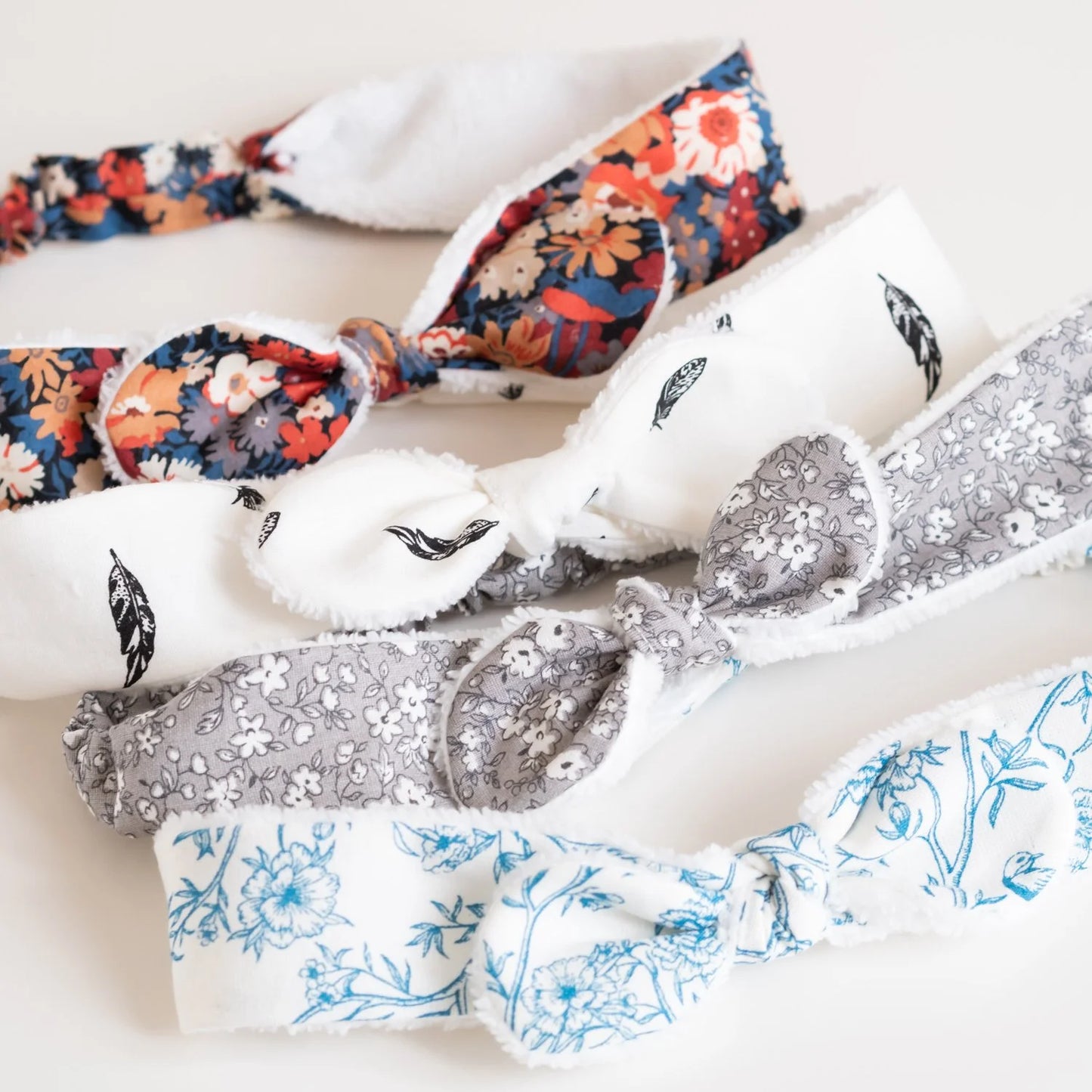 Bandeau éponge en tissu Bio Graphique Jaune - L'Atelier de July