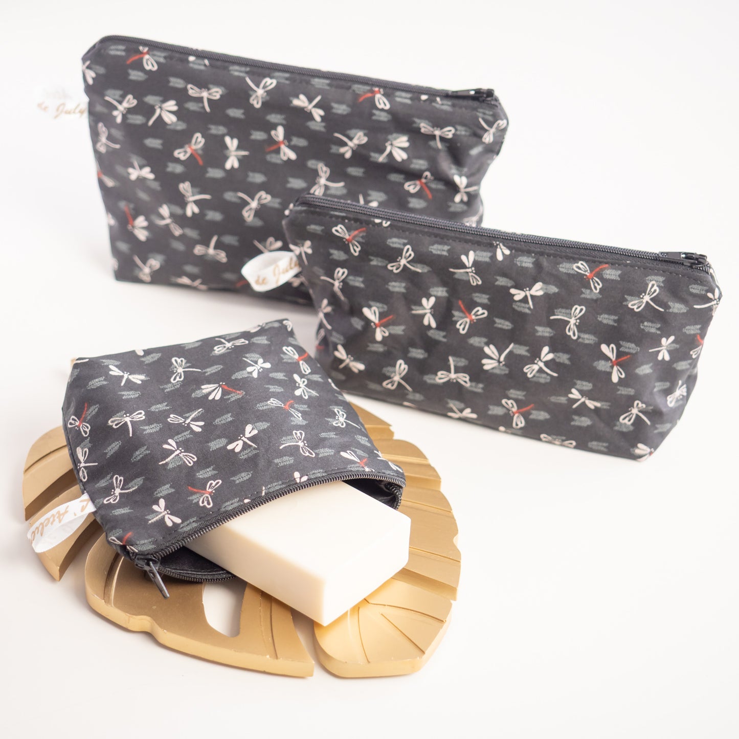 Trousse à savon coton enduit bio Debby - L'Atelier de July