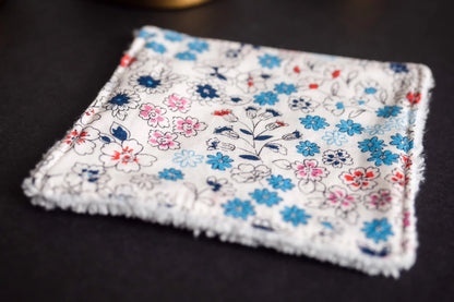 Coton lingette lavable tissu BIO « Liberty Blanc »